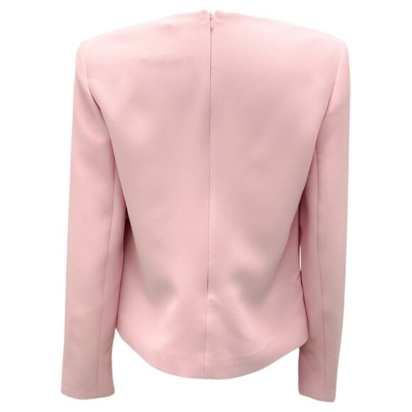 Roland Mouret Pink 2023 Long Sleeve Crepe Top - Picture 3 of 5